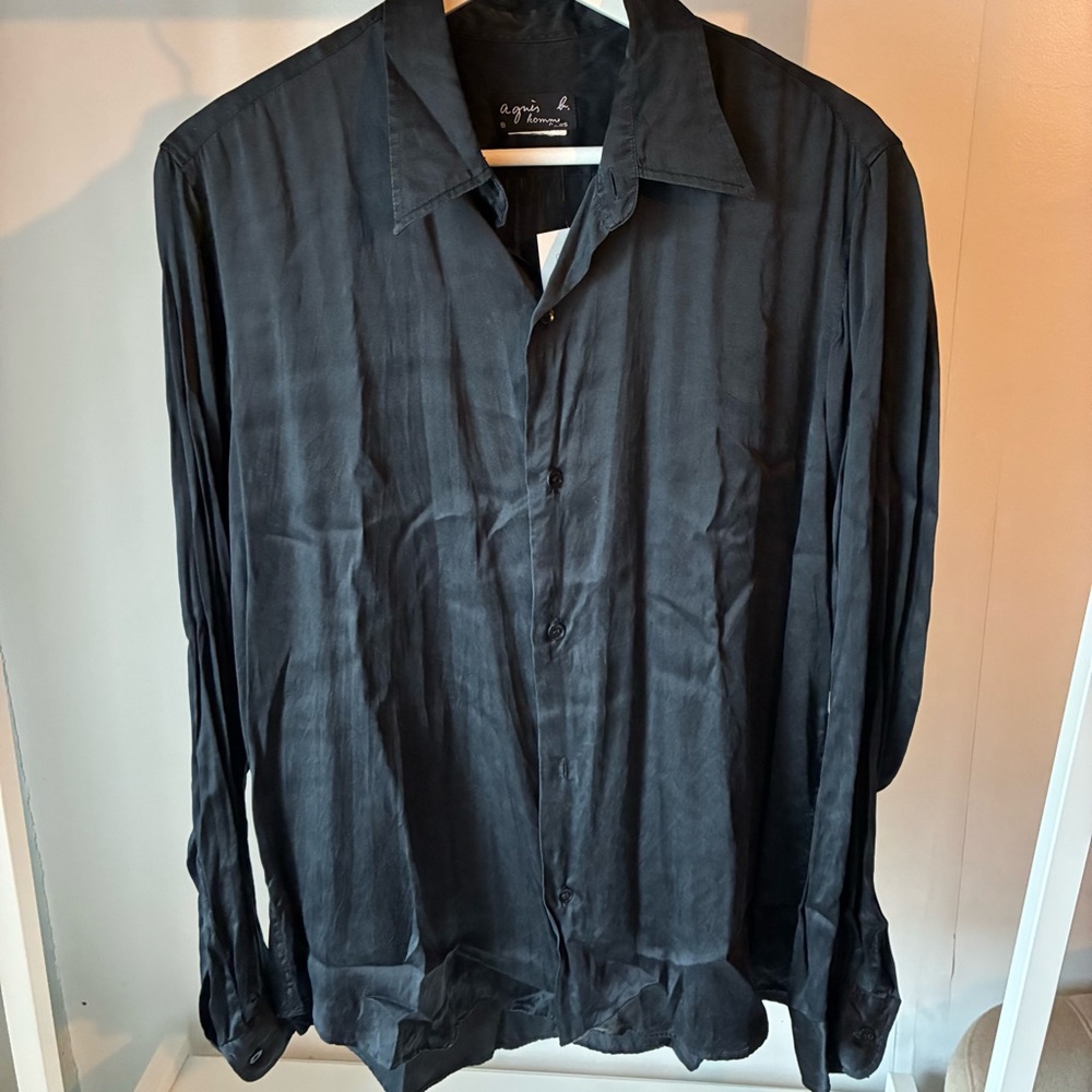 Vintage Agnes B. Homme Black Button Up Shirt